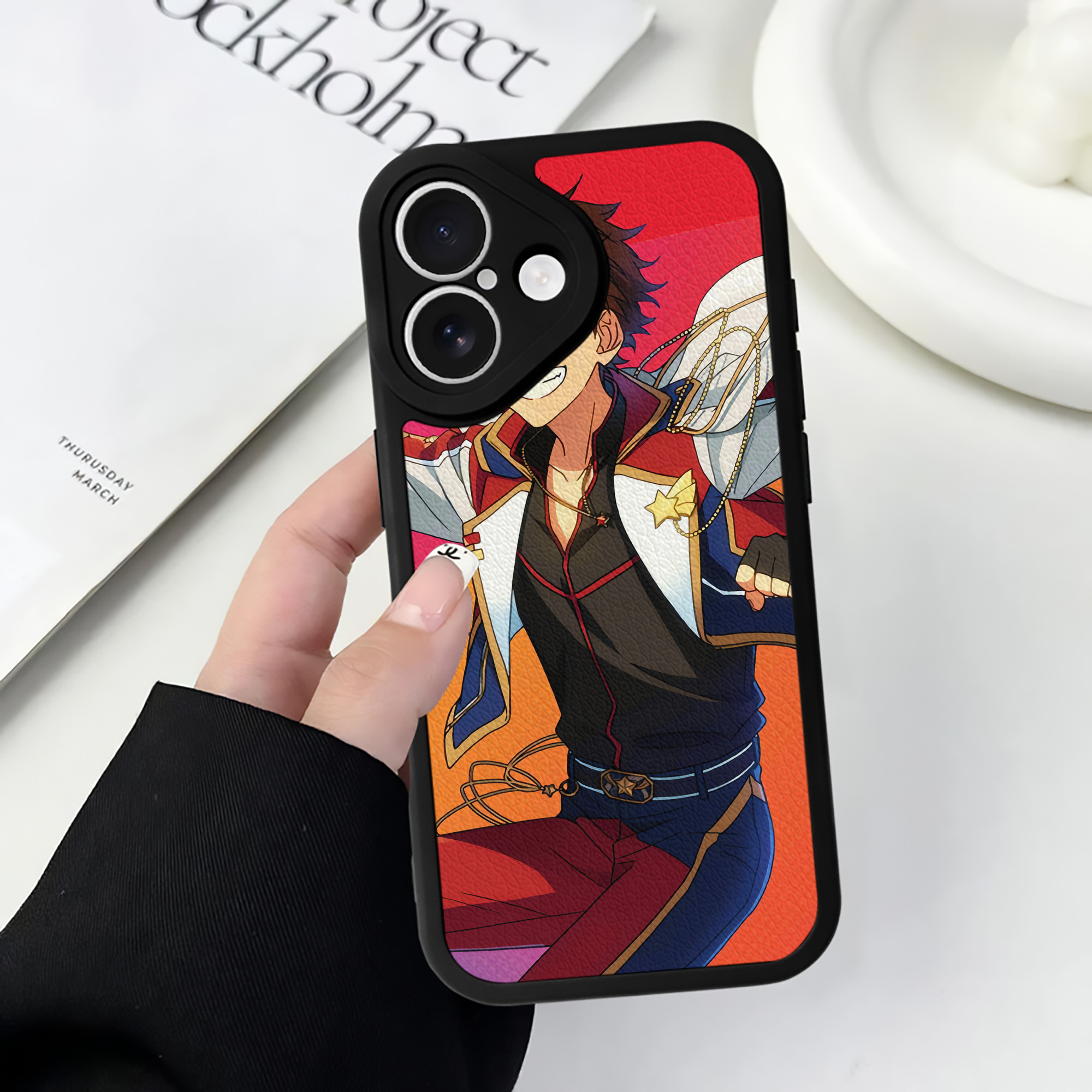 （画像用） あんさんぶるスターズ! Ensemble Stars 【iPhone 16シリーズ対応】シリコンスマホケース（レザー調） 材質：シリコン